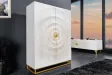 Bar GOLDEN SUNSET 140 cm blanc | Buffet bar moderne bois massif – Adenia Home