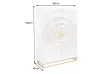 Bar GOLDEN SUNSET 140 cm blanc | Buffet bar moderne bois massif – Adenia Home