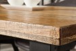 Table à manger en bois massif coloris naturel 240cm pas cher Table à manger en bois massif coloris naturel 240cm pas cher