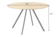 Table ronde ATELIER 120 cm chêne naturel | Adenia Home