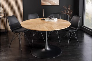 Table ronde ATELIER 120 cm chêne naturel | Adenia Home 2