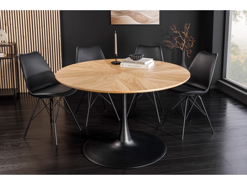 Table ronde ATELIER 120 cm chêne naturel | Adenia Home