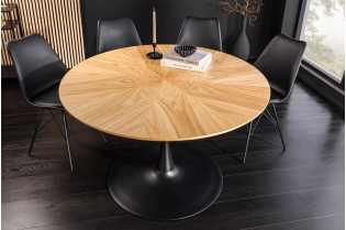 Table ronde ATELIER 120 cm chêne naturel | Adenia Home