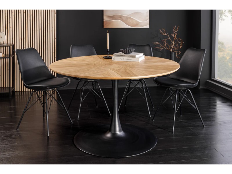 Table ronde ATELIER 120 cm chêne naturel | Adenia Home