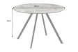 Table ronde ATELIER 100 cm béton gris | Adenia Home