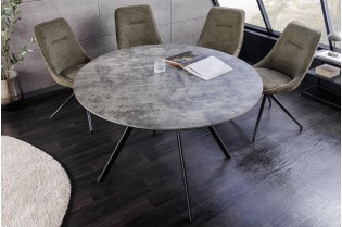 Table ronde ATELIER 100 cm béton gris | Adenia Home 2