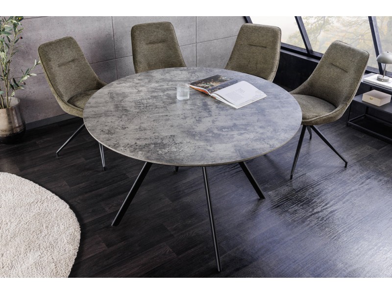 Table ronde ATELIER 100 cm béton gris | Adenia Home