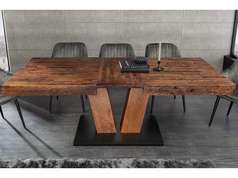 Table extensible RANCHO 160–200 cm pin naturel | Adenia Home