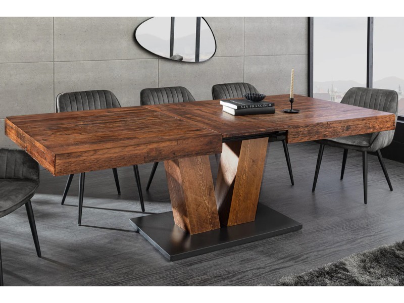 Table extensible RANCHO 160–200 cm pin naturel | Adenia Home