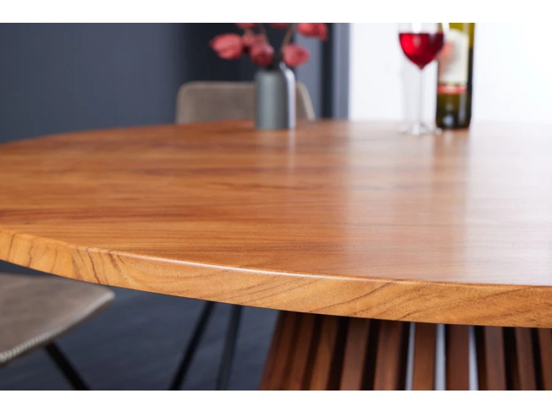 Table ronde MAISON JADE 120 cm bois d’acacia | Adenia Home