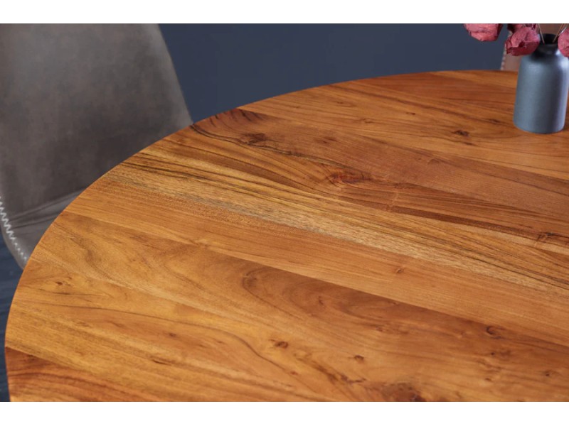Table ronde MAISON JADE 120 cm bois d’acacia | Adenia Home