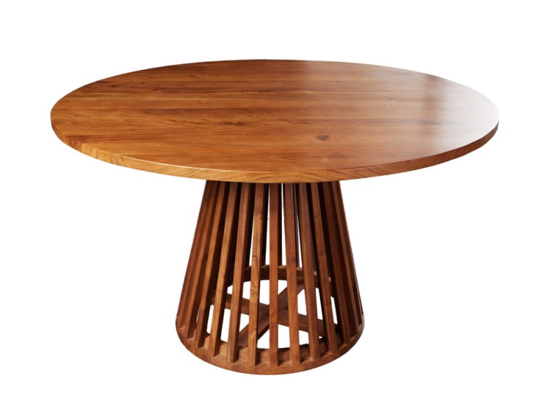 Table ronde MAISON JADE 120 cm bois d’acacia | Adenia Home