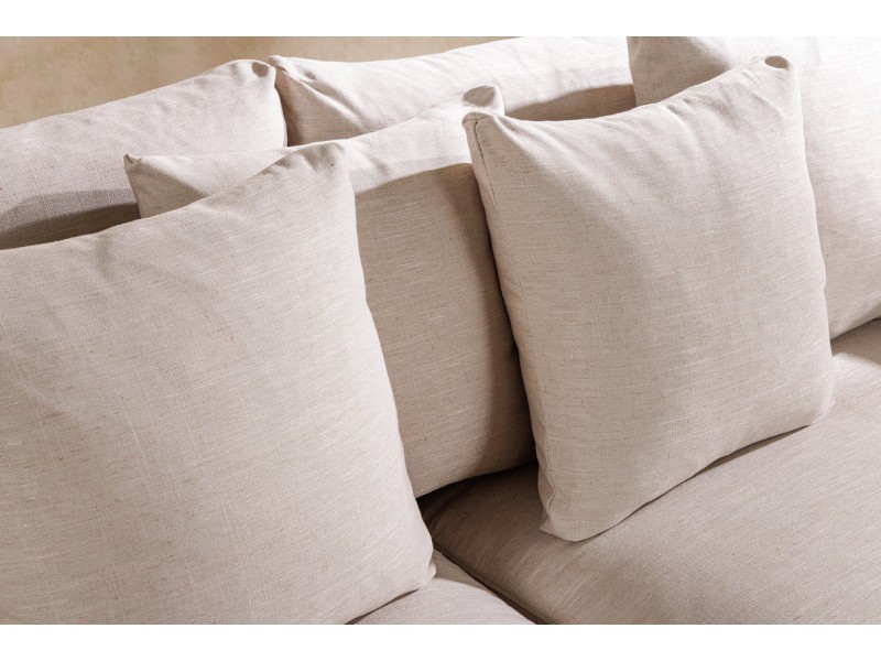 Canapé HEAVEN 3 places lin naturel 210 cm | Adenia Home