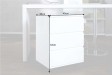Caisson Bureau Blanc Pas Cher | Mobile & Bois à 3 tiroirs
