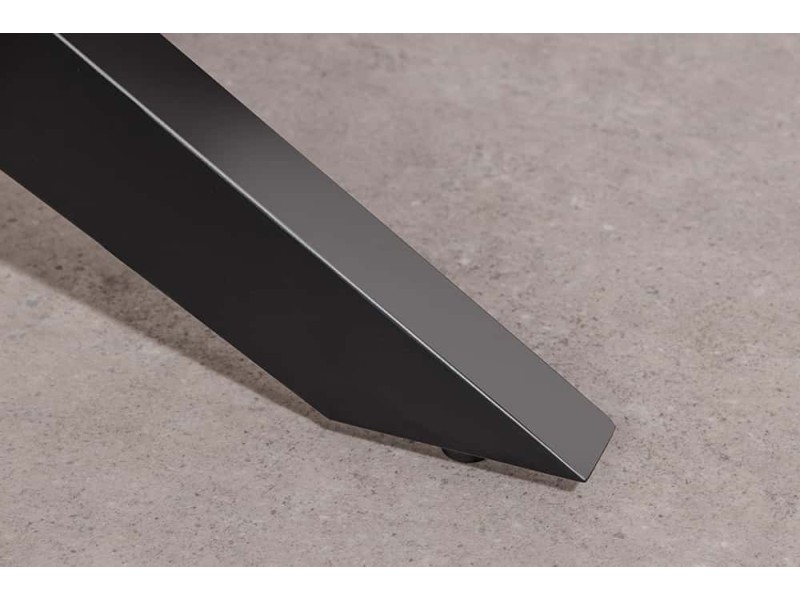 Table ZEUS 200 cm chêne naturel étoile métal noir | Adenia Home
