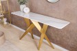 Console design scandinave coloris blanc et chêne naturel avec 2 tiroirs pas cher Console design scandinave coloris blanc et chêne naturel avec 2 tiroirs pas cher