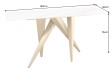 Console design scandinave coloris blanc et chêne naturel avec 2 tiroirs pas cher Console design scandinave coloris blanc et chêne naturel avec 2 tiroirs pas cher