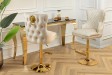 Tabouret de bar 100cm en velours coloris jaune moutarde avec accoudoirs pas cher Tabouret de bar 100cm en velours coloris jaune moutarde avec accoudoirs pas cher