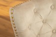Fauteuil baroque en velours gris style capitonné Chaises de salle à... Fauteuil baroque en velours gris style capitonné Chaises de salle à...