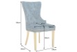 Fauteuil baroque en velours gris style capitonné Chaises de salle à... Fauteuil baroque en velours gris style capitonné Chaises de salle à...