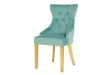 Fauteuil baroque en velours gris style capitonné Chaises de salle à... Fauteuil baroque en velours gris style capitonné Chaises de salle à...