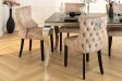 Chaise de salle à manger design baroque coloris gris argenté home |... Chaise de salle à manger design baroque coloris gris argenté home |...