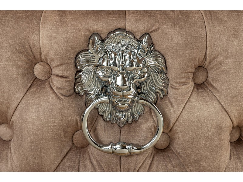 Chaise de salle à manger design baroque coloris gris argenté home |...