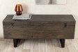 Banc coffre FACTORY LOFT – 115 cm – Bois de manguier taupe marron