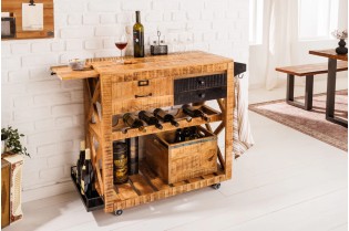 Meuble bar BODEGA 90 cm polyvalent en bois de manguier 2