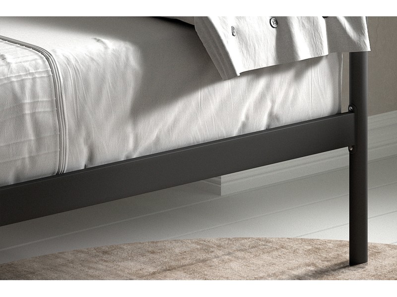 Lit fer forgé & lit métal |Lit banquette contemporain de 90x200 cm ...