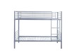 Lit superposé “Sammy” 90x200 cm divisible – Métal gris clair, robuste et modulable