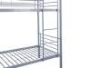 Lit superposé “Sammy” 90x200 cm divisible – Métal gris clair, robuste et modulable
