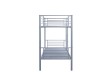 Lit superposé “Sammy” 90x200 cm divisible – Métal gris clair, robuste et modulable