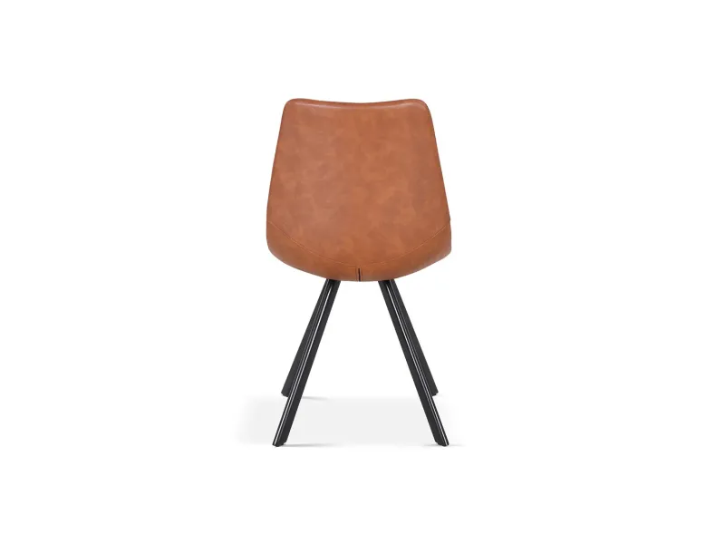 Chaise design rembourré, simili nubuck, coloris brun clair Chaises ...