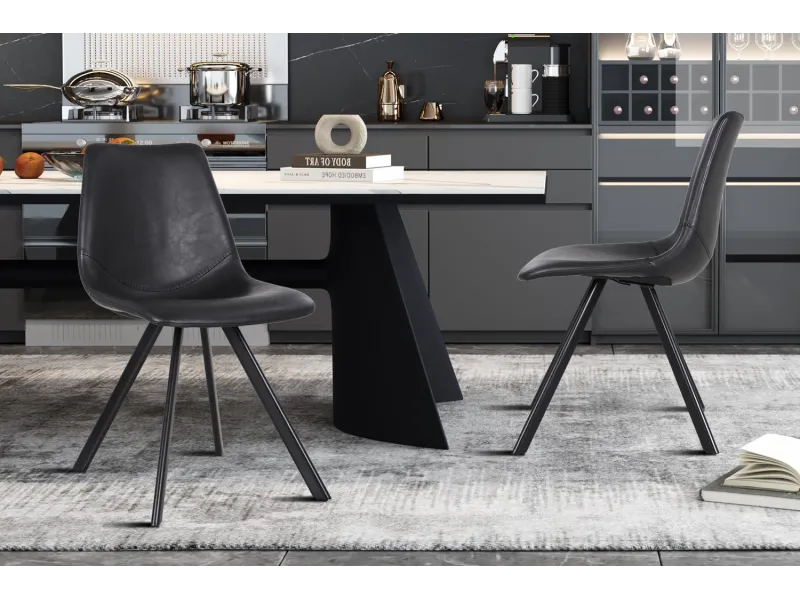 Lot de 2 Chaises EMMA – Élégance moderne et sobriété absolue