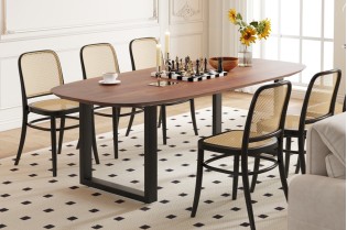 Table Tommy 220x100 cm – Design Ovale Danois & Pieds U Modulables 2