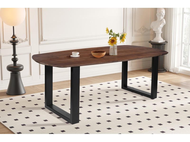 Table Tommy 220x100 cm – Design Ovale Danois & Pieds U Modulables