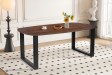 Table Tommy 220x100 cm – Design Ovale Danois & Pieds U Modulables