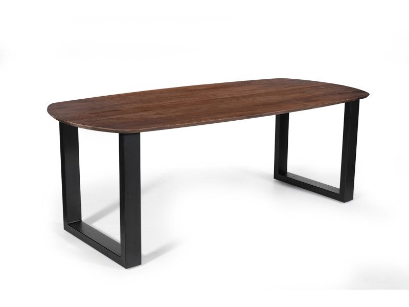 Table Tommy 220x100 cm – Design Ovale Danois & Pieds U Modulables