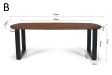 Table Tommy 220x100 cm – Design Ovale Danois & Pieds U Modulables