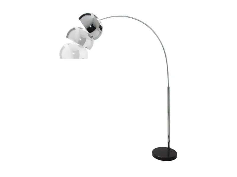 Lampadaire extensible de 175 à 205cm argenté Lampadaires |adeniahome.com