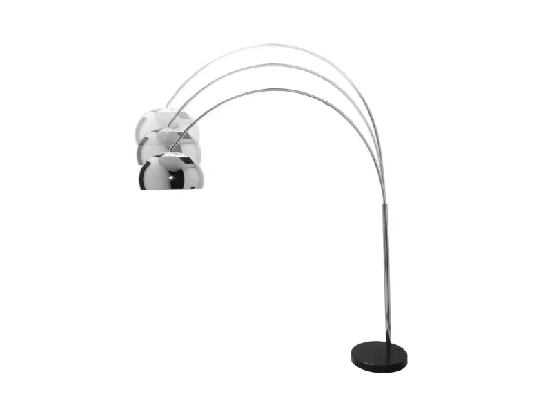 Lampadaire extensible de 175 à 205cm argenté Lampadaires |adeniahome.com