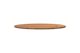 Table à manger GALAXIE ovale 200 cm – Bois chêne massif & métal noir 2