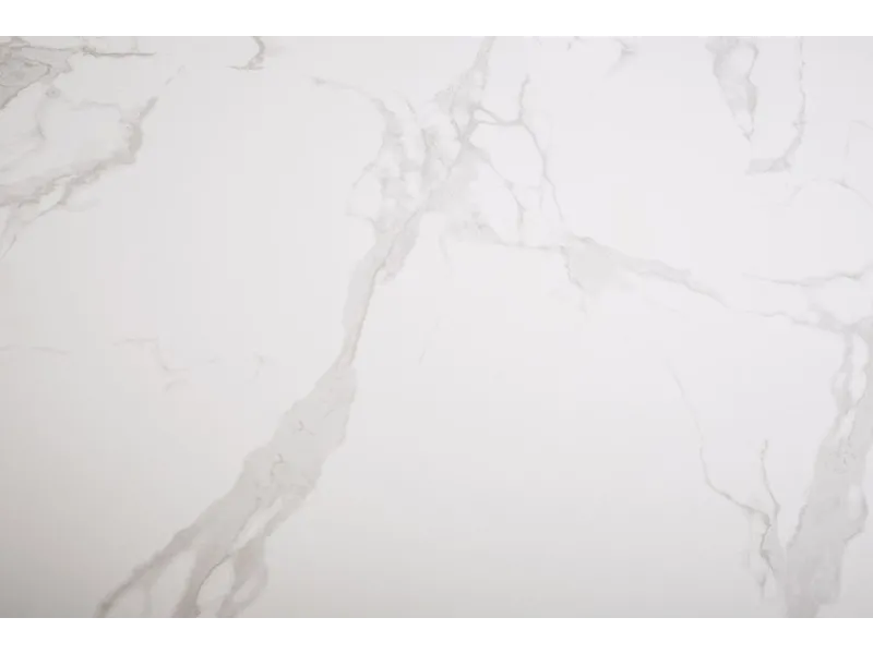 Table à manger extensible en céramique 180-225cm aspect marbre pas cher