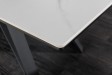 Table à manger extensible en céramique 180-225cm aspect marbre pas cher