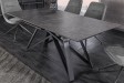 Table à manger extensible en céramique 180-225cm aspect marbre pas cher