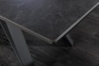 Table à manger extensible en céramique 180-225cm aspect marbre pas cher