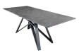 Table à manger extensible en céramique 180-225cm aspect marbre pas cher