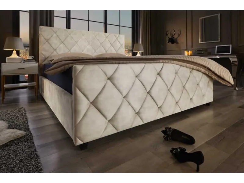 Lit adulte en bois massif |Lit moderne de 140x200 cm en pin massif ...