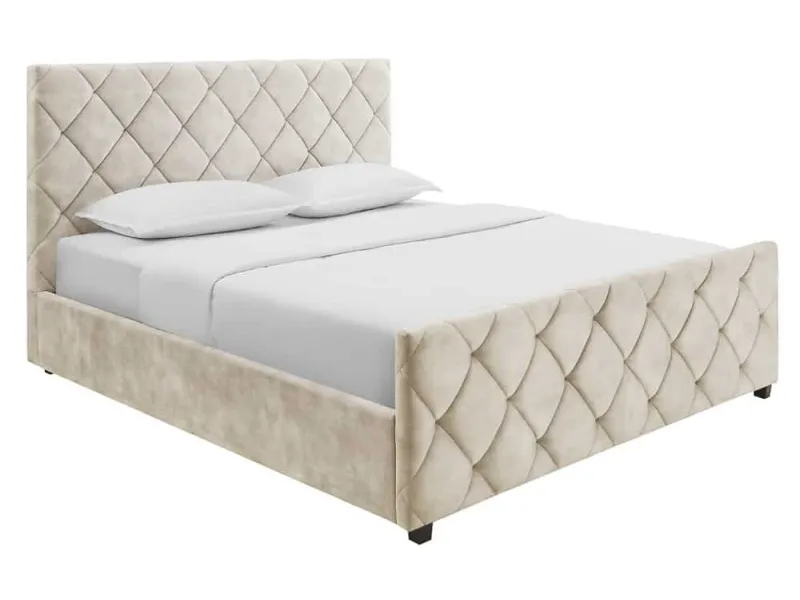 Lit adulte en bois massif |Lit moderne de 140x200 cm en pin massif ...